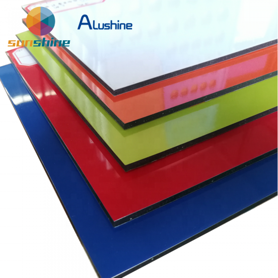 Building Material Composite Panel Bright Silver Sunshine Aluminum 2/3/4/5/6/7mmaluminum Plastic Composite Panel Outdoor Cn;shn